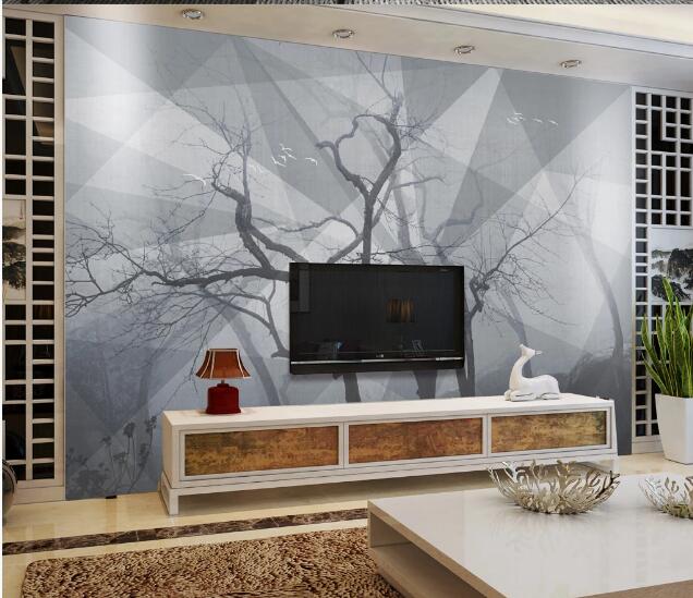 3D Black Dead Tree WC1772 Wall Murals