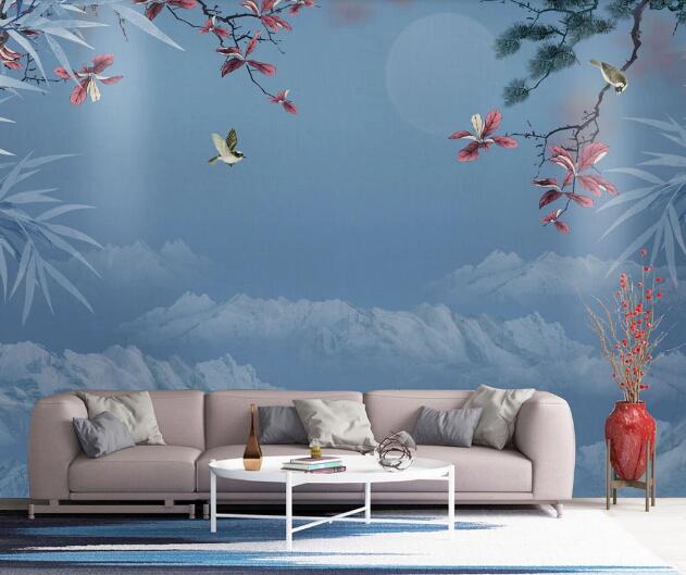 3D Bird Grove WC1578 Wall Murals