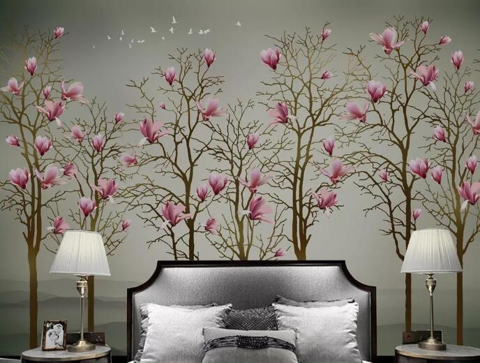 3D Plum Woods WC977 Wall Murals