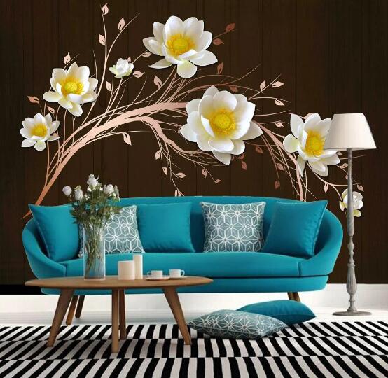 3D Gardenia Fragrance WC410 Wall Murals