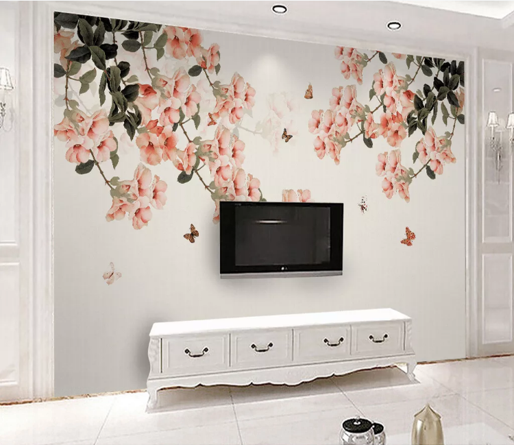 3D Flower Leaves WC815 Wall Murals