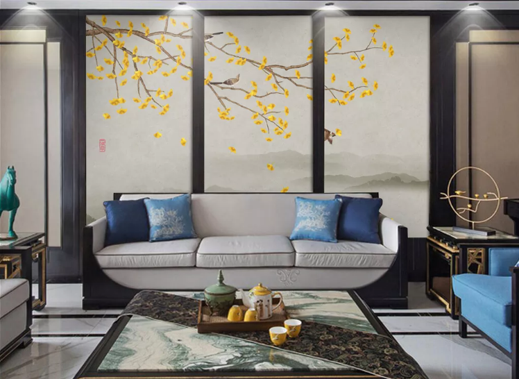 3D Autumn Scenery WC524 Wall Murals