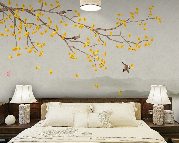 3D Autumn Scenery WC524 Wall Murals