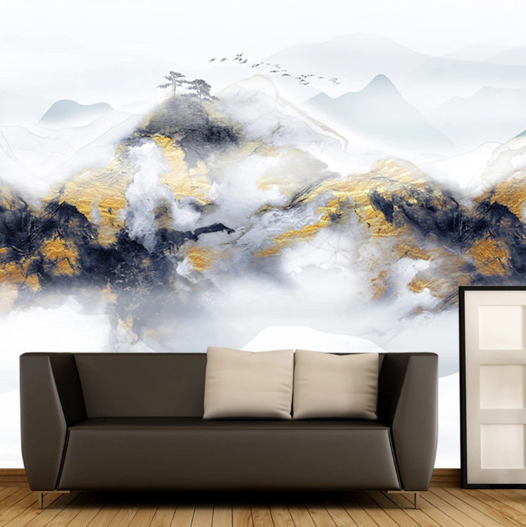 3D Cloud Hillside WC2072 Wall Murals