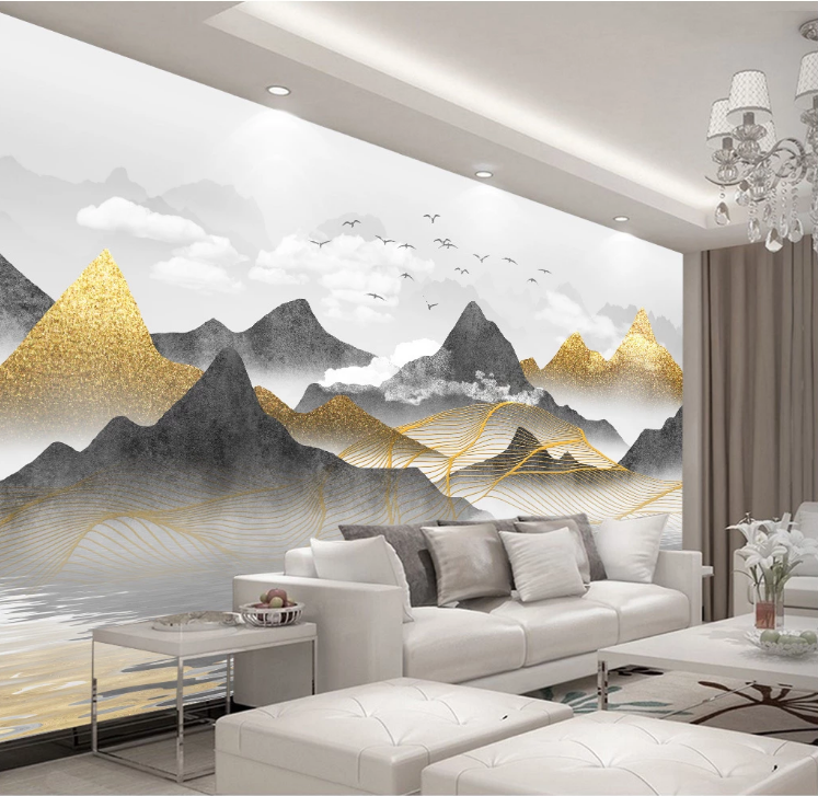 3D Boat Canyon WC2118 Wall Murals