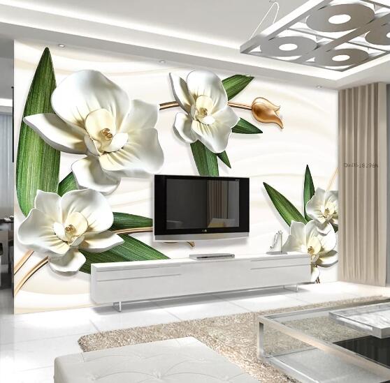 3D Leaf Lily WC509 Wall Murals