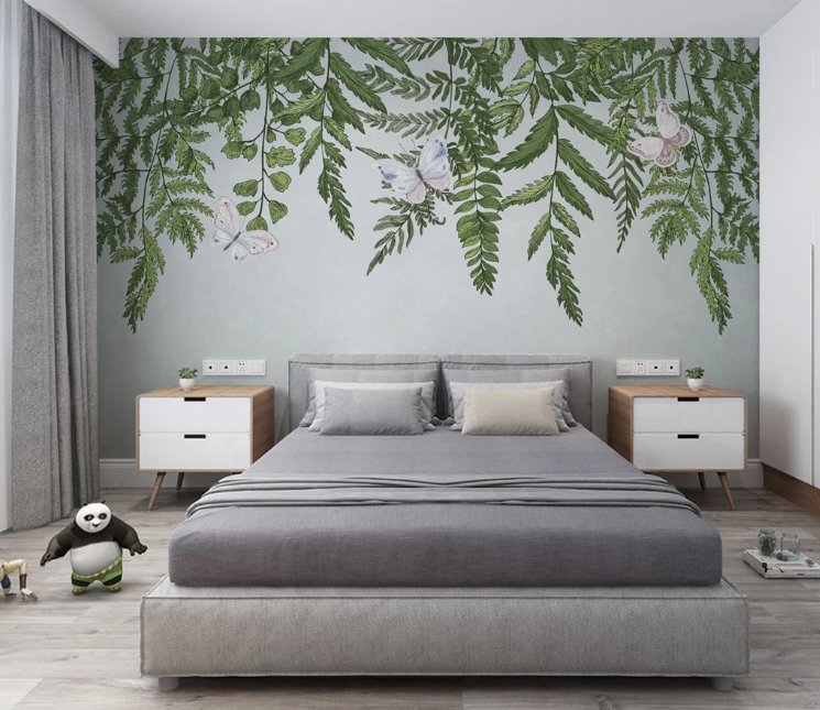 3D Vine Butterfly WC2761 Wall Murals