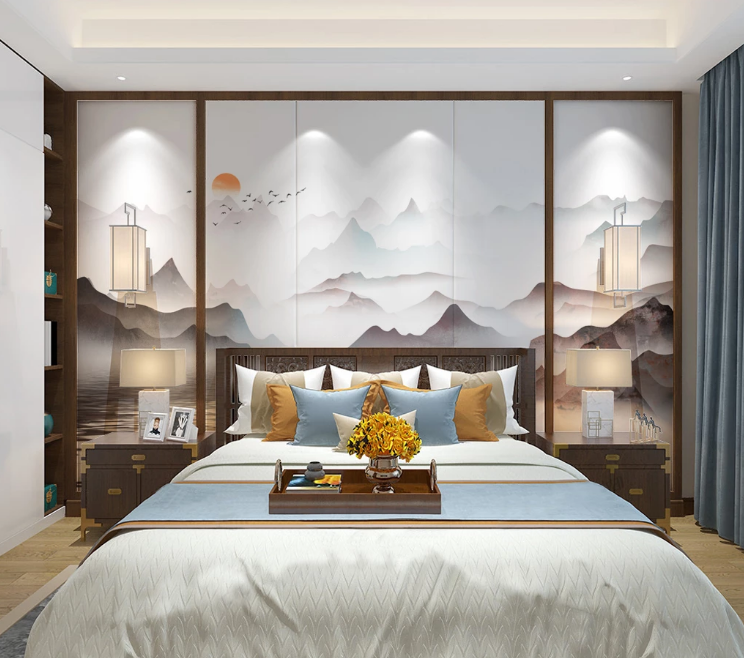 3D Foggy Hillside WC2624 Wall Murals