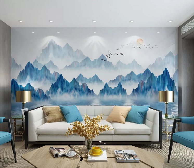 3D Mountain Range WC2434 Wall Murals