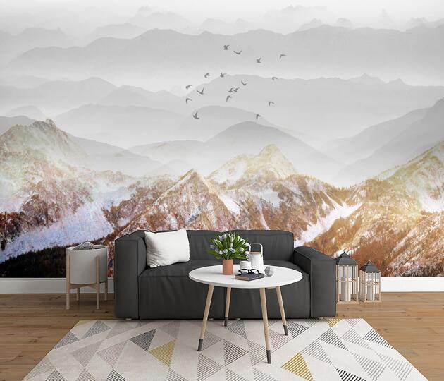 3D Misty Valley WC1906 Wall Murals