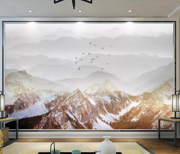 3D Misty Valley WC1906 Wall Murals