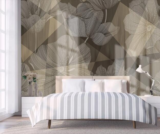 3D Flower Pattern WC2762 Wall Murals