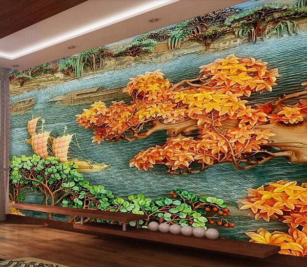 3D Maple Forest WC1584 Wall Murals