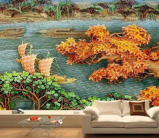 3D Maple Forest WC1584 Wall Murals