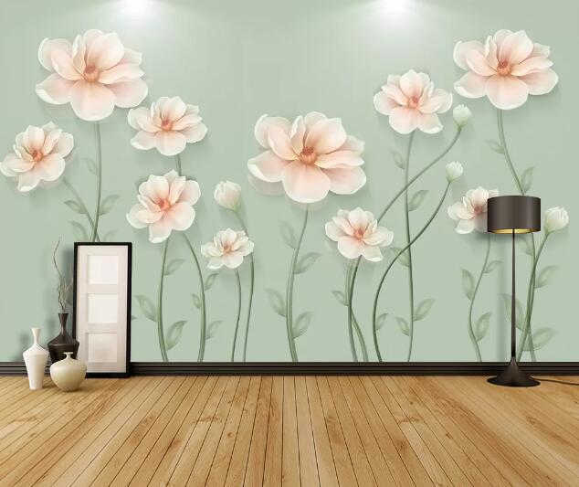 3D Bright Flower WC1254 Wall Murals