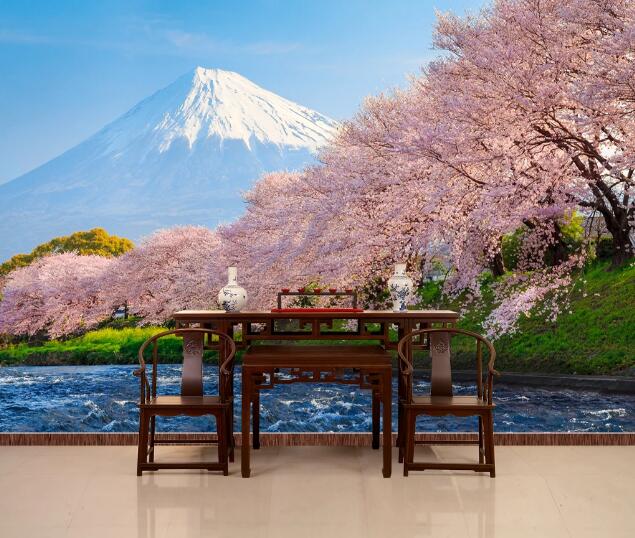 3D Mount Fuji WC166 Wall Murals