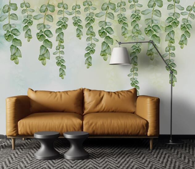 3D Green Vine WC1116 Wall Murals