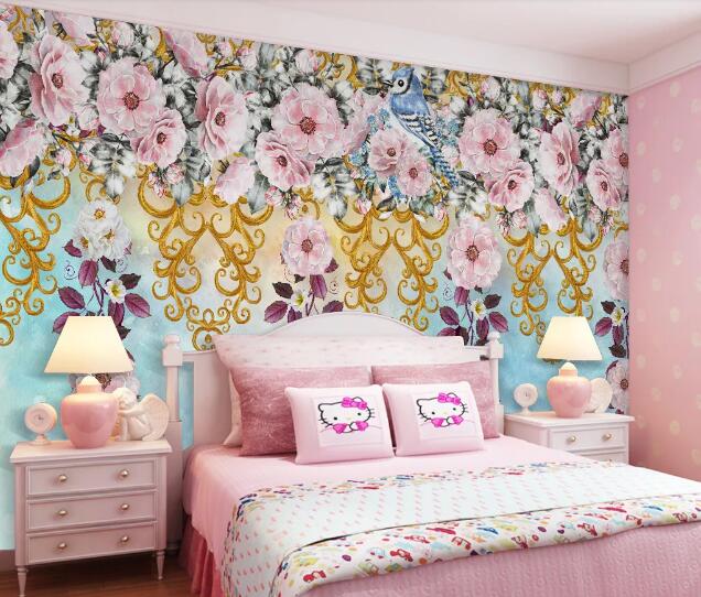 3D Lush Flower WC1048 Wall Murals