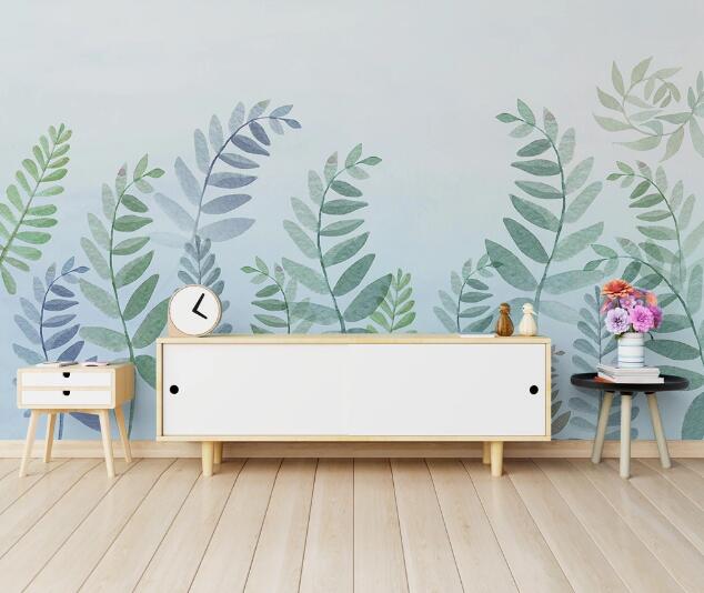 3D Swaying Leaves WC1007 Wall Murals