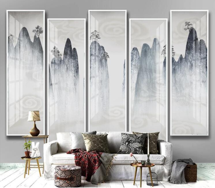 3D Cliff Tree WC2685 Wall Murals