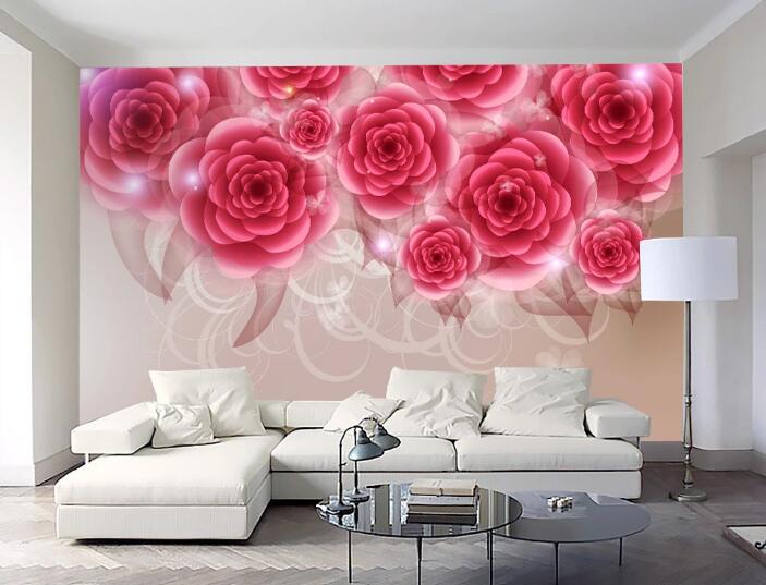 3D Beautiful Rose WC242 Wall Murals