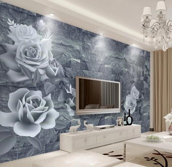 3D Black Rose WC226 Wall Murals