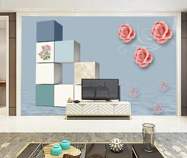 3D Rose Decoration WC1021 Wall Murals