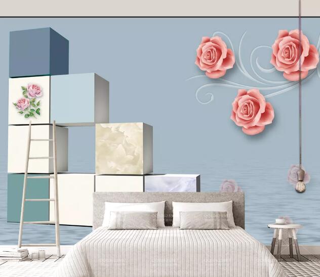 3D Rose Decoration WC1021 Wall Murals