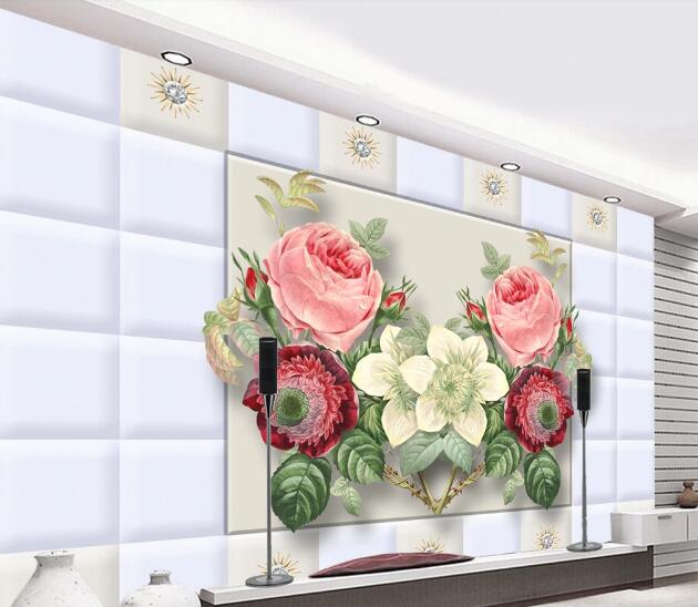 3D Wall Flower WC1012 Wall Murals