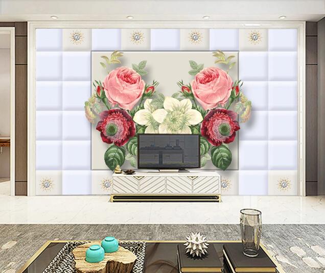 3D Wall Flower WC1012 Wall Murals