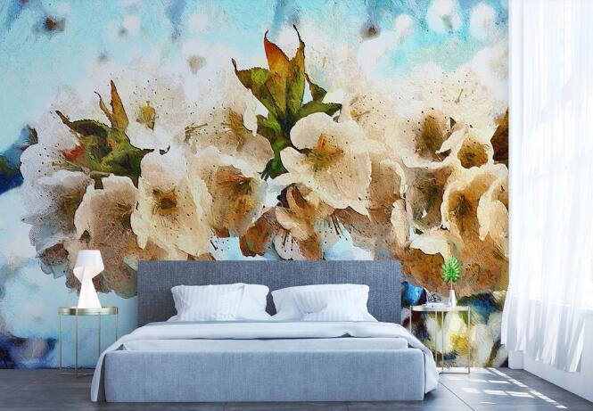 3D Peach Blossom WC1298 Wall Murals