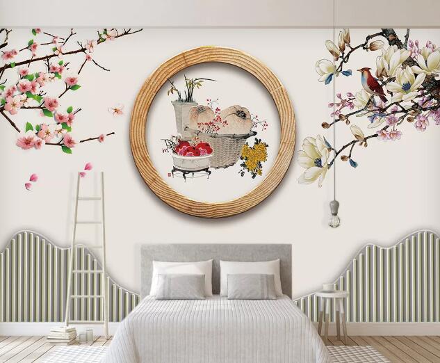 3D Plum Blossom WC1509 Wall Murals