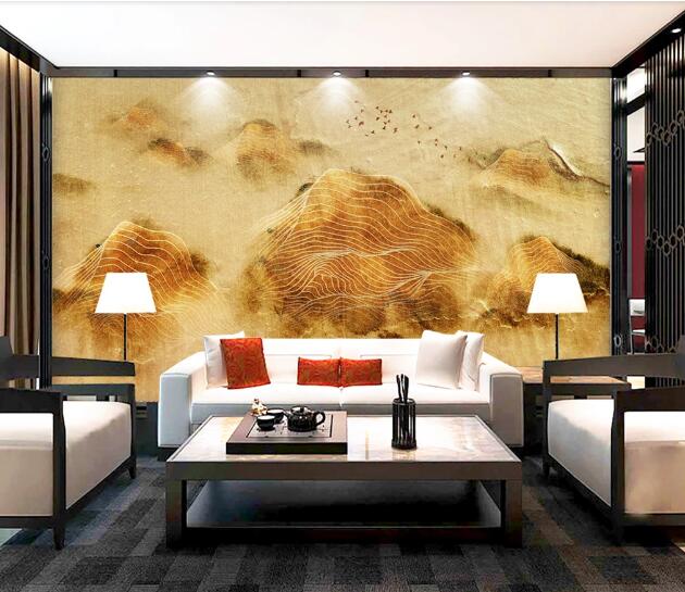 3D Mountain Pattern WC937 Wall Murals