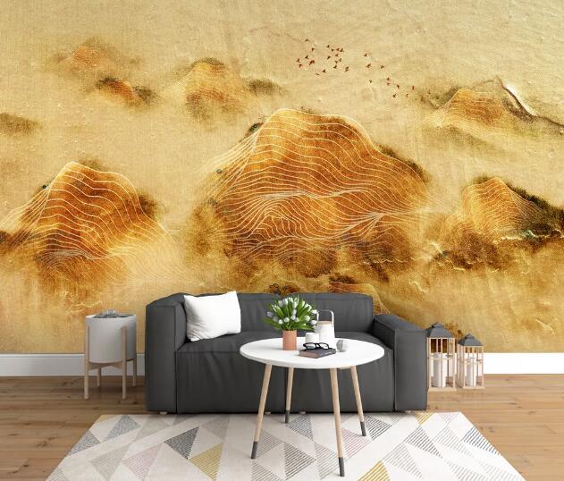 3D Mountain Pattern WC937 Wall Murals