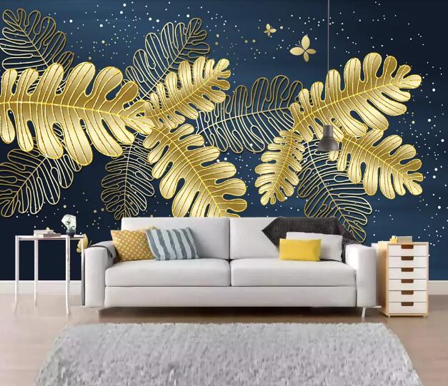 3D Leaf Butterfly WC2316 Wall Murals