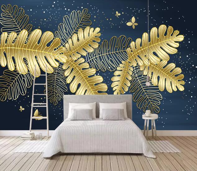 3D Leaf Butterfly WC2316 Wall Murals