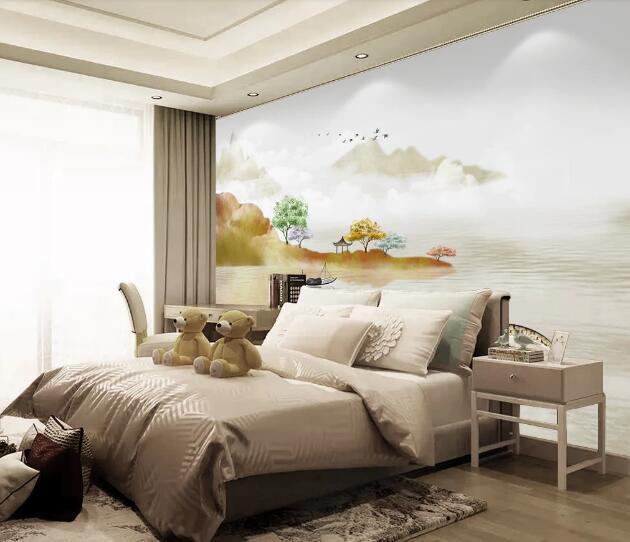 3D Color Tree Pavilion WC2141 Wall Murals