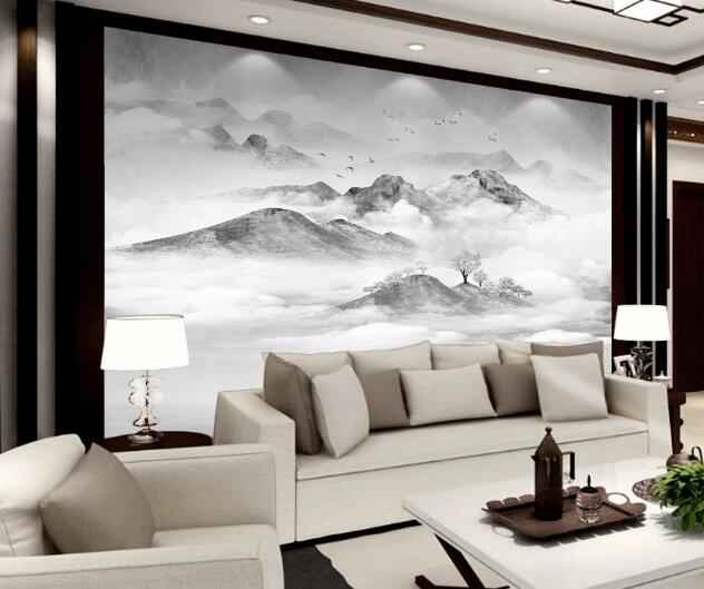 3D Cloud Mountain WC1521 Wall Murals