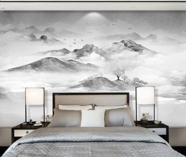 3D Cloud Mountain WC1521 Wall Murals