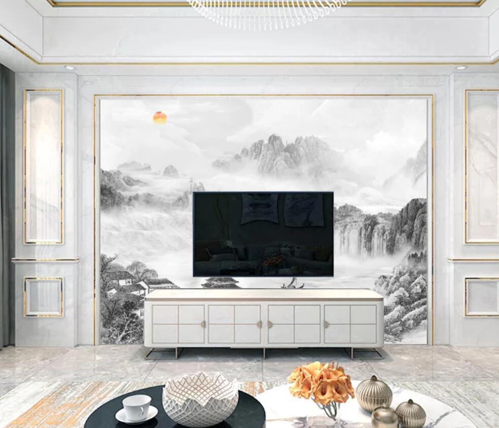 3D Pale Landscape 1657 Wall Murals