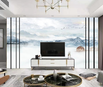 3D Elegant And Distant Landscape 1587 Wall Murals