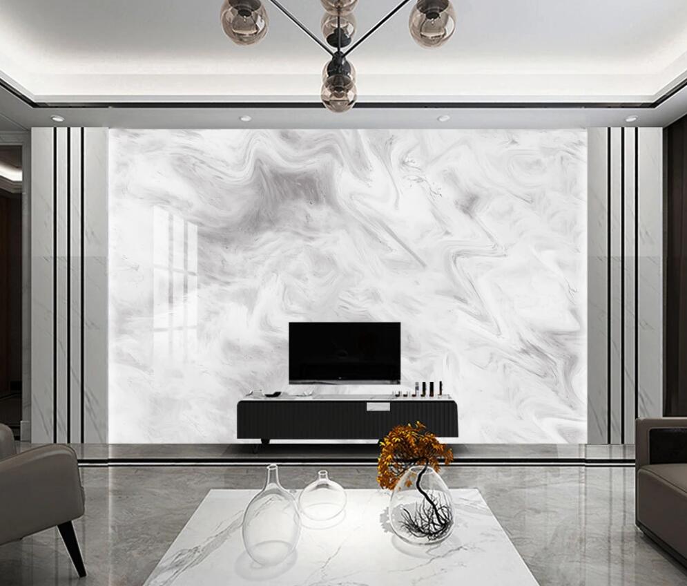 3D Appearance Of Light Gray 1569 Wall Murals