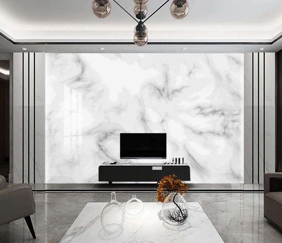 3D Matte White And Subtle Gray 1559 Wall Murals