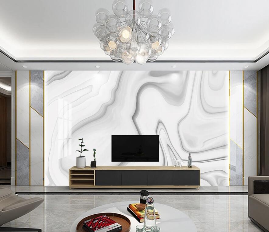 3D Grey Smudge Ripple 1526 Wall Murals