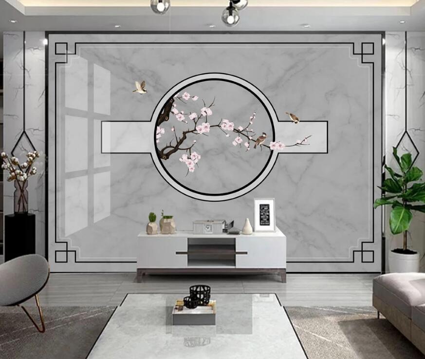 3D Classical Plum Branch 1520 Wall Murals