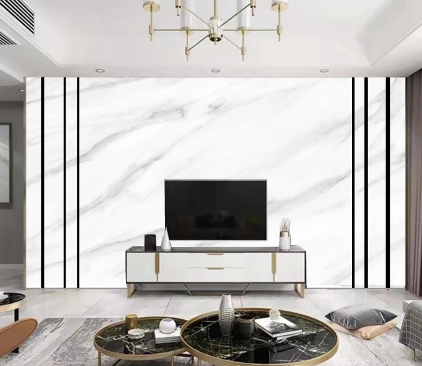 3D Pure White And Gray Twill 1491 Wall Murals