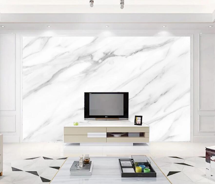 3D Matte White Gray Clear Stripes 1496 Wall Murals