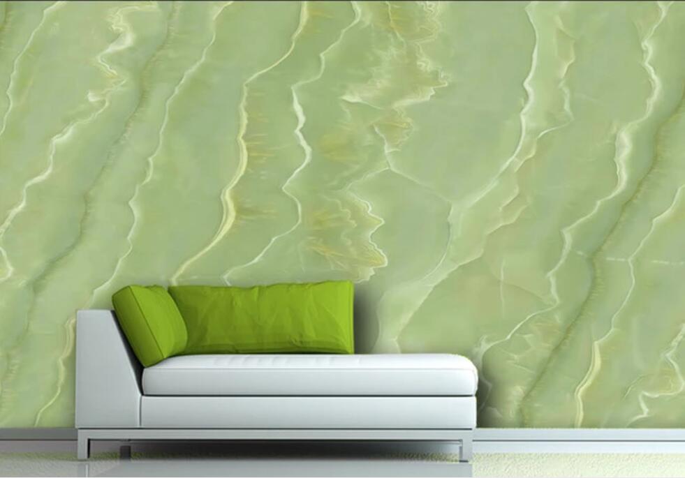 3D Green Ripple 1071 Wall Murals