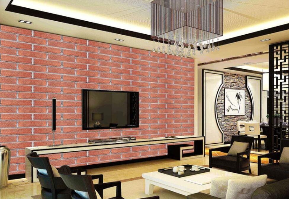 3D Retro Red Brick Arrangement 1793 Wall Murals