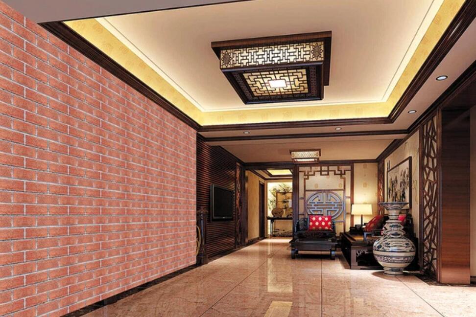 3D Retro Red Brick Arrangement 1793 Wall Murals